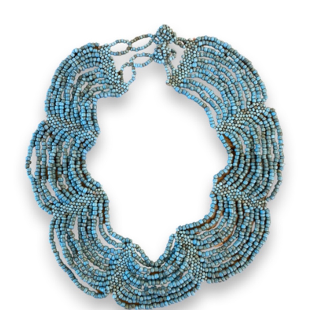 Elegant Blue/Turquoise Beaded Necklace